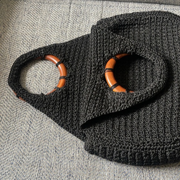 The Sak Crochet Wooden Ring Handle Women's Handbag - Picture 16 of 16